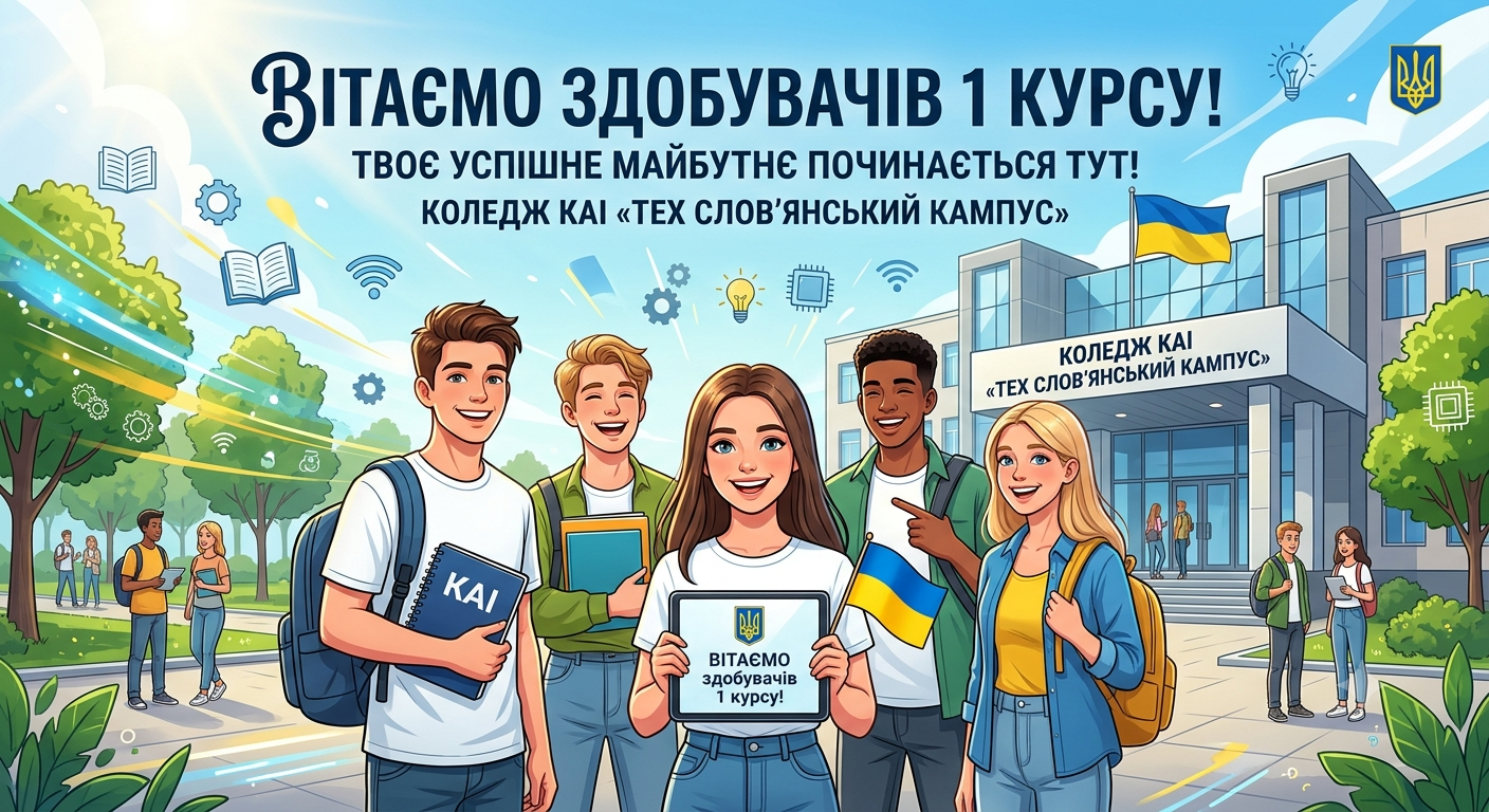 ВІТАЄМО здобувачів 1 курсу!